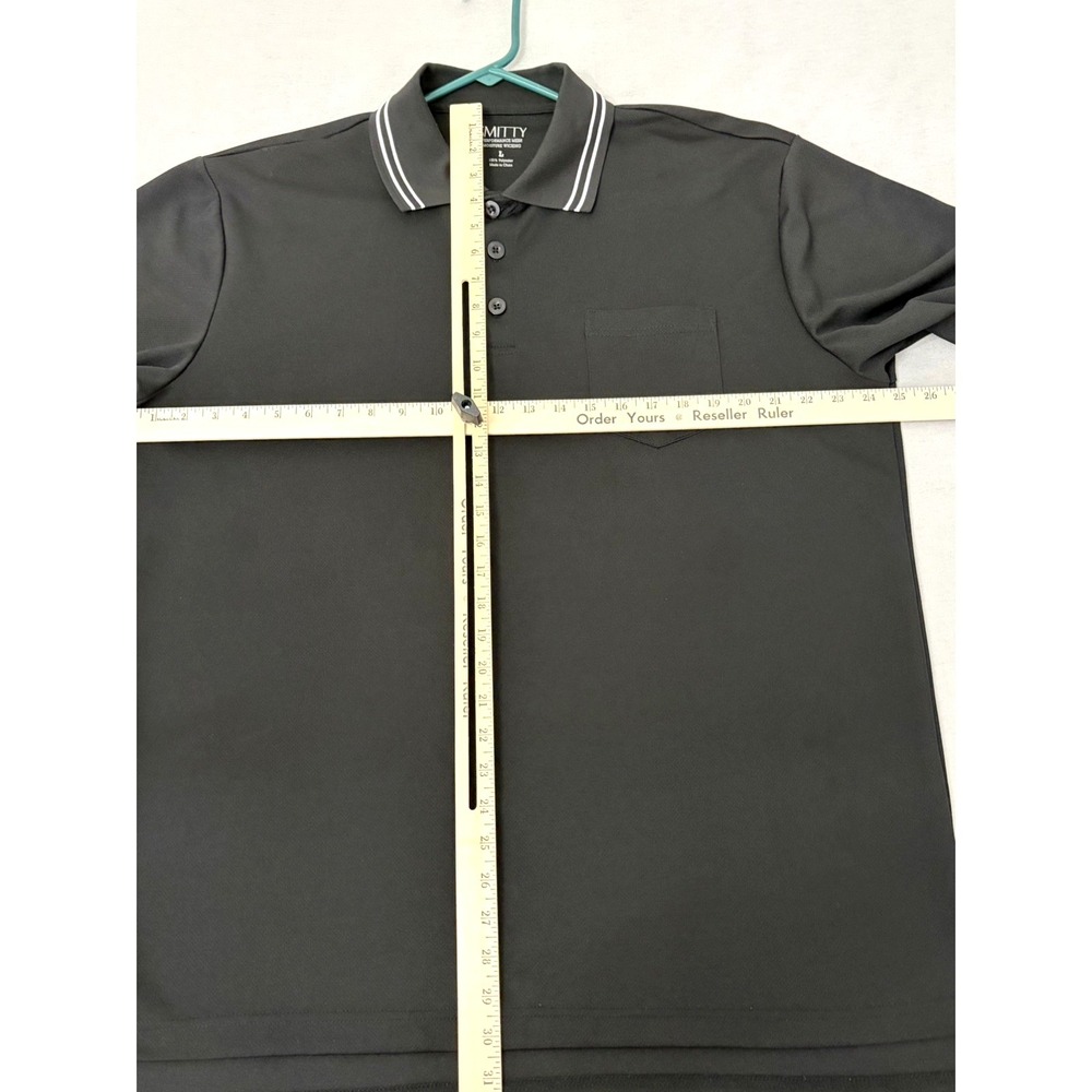 Smitty Men's Black Polo Short Sleeve Shirt Size Large - Picture 4 of 9